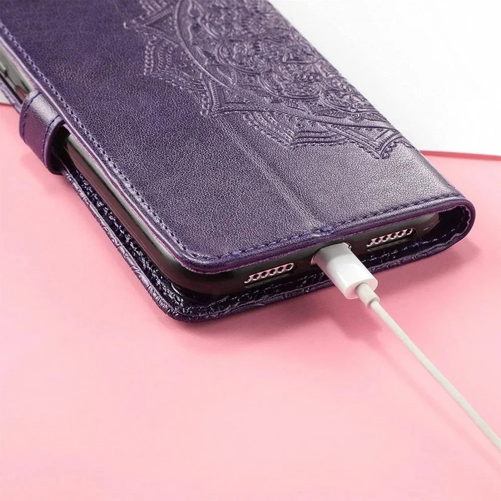 3-in-1 Phone Case In Purple For iPhone 15 Plus
